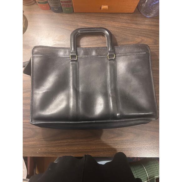 Vintage Coach Embassy Briefcase No. 018-0029 USA Made Black Glove Tanned Leather - Picture 8 of 12